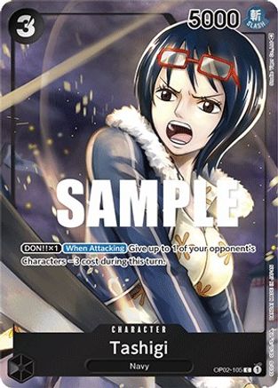 Tashigi (Box Topper) (OP02-105) - Paramount War - Foil