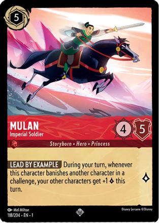 Mulan - Imperial Soldier (118/204) - Super Rare