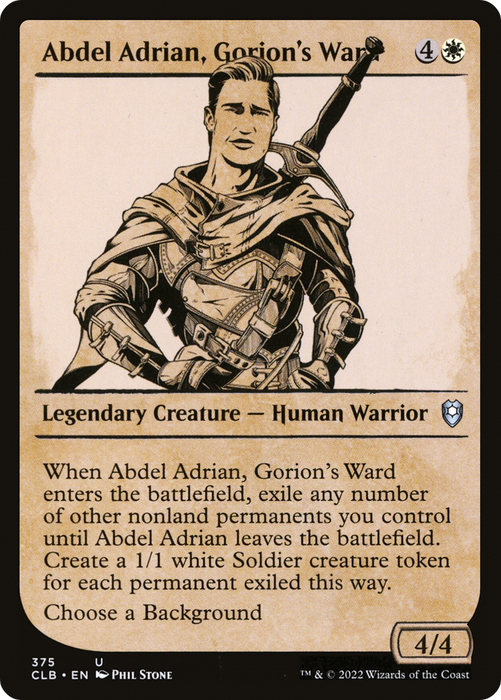 Abdel Adrian, Gorion's Ward (CLB-375) - uncommon: (Showcase)