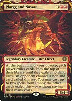 Plargg and Nassari (MAT-202) - rare: (Showcase) (Borderless) - Foil