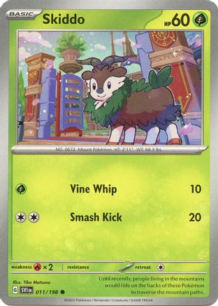Skiddo (011/198) - SSVBS  - Common - Reverse Holofoil