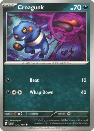 Croagunk (130/198) - SSVBS  - Common