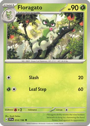 Floragato (014/198) - SSVBS  - Uncommon - Reverse Holofoil