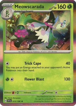 Meowscarada (015/198) - SSVBS  - Rare - Reverse Holofoil