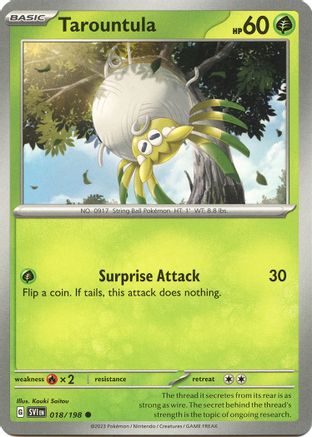 Tarountula (018/198) - SSVBS  - Common - Reverse Holofoil