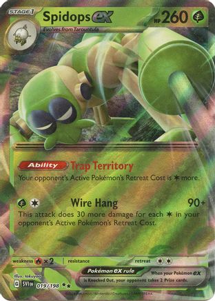 Spidops ex (019/198) - SSVBS - Double Rare - Holofoil