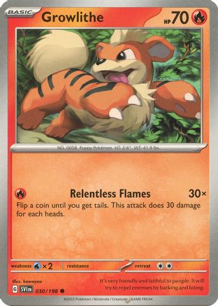 Growlithe (030/198) - SSVBS  - Common - Reverse Holofoil
