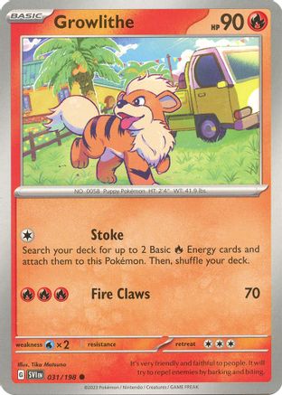 Growlithe (031/198) - SSVBS  - Common - Reverse Holofoil