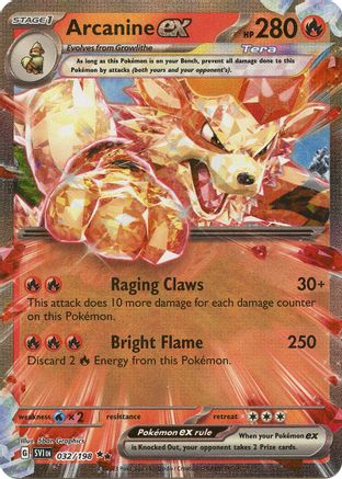 Arcanine ex (032/198) - SSVBS  - Double Rare - Holofoil