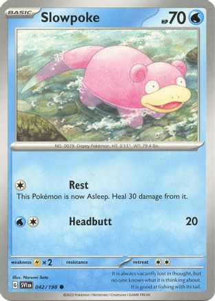 Slowpoke (042/198) - SSVBS  - Common - Reverse Holofoil