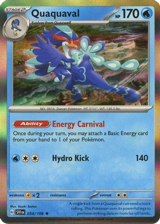 Quaquaval (054/198) - SSVBS  - Rare - Reverse Holofoil