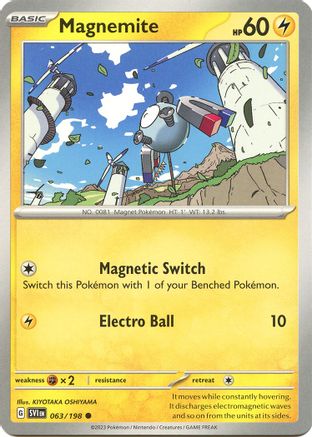 Magnemite (063/198) - SSVBS  - Common - Reverse Holofoil