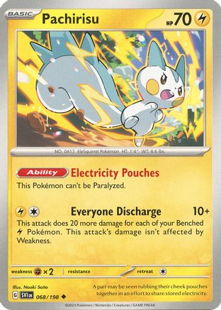 Pachirisu (068/198) - SSVBS  - Uncommon - Reverse Holofoil