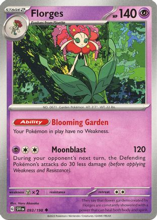 Florges (093/198) - SSVBS  - Uncommon - Reverse Holofoil