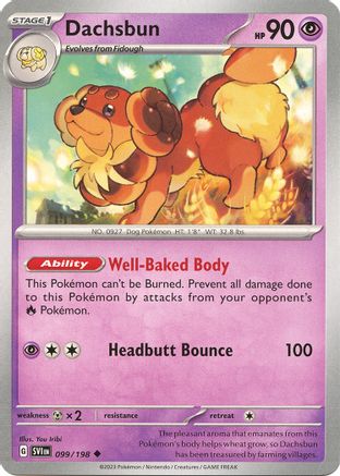 Dachsbun (099/198) - SSVBS  - Uncommon - Reverse Holofoil