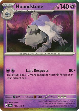 Houndstone (106/198) - SSVBS  - Rare - Holofoil