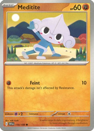 Meditite (110/198) - SSVBS  - Common - Reverse Holofoil
