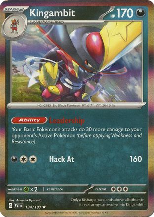 Kingambit (134/198) - SSVBS  - Rare - Holofoil