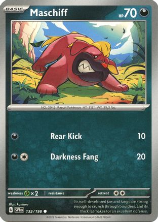 Maschiff (135/198) - SSVBS  - Common - Reverse Holofoil