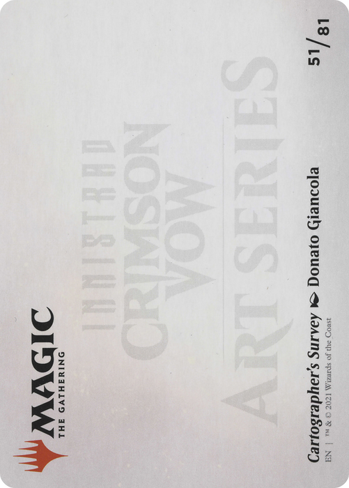 Cartographer's Survey // Cartographer's Survey (AVOW-051) - common (Borderless) - Foil