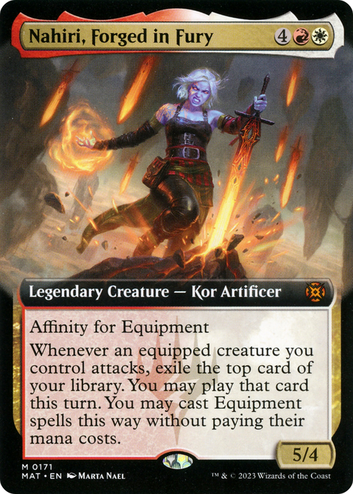 Nahiri, Forged in Fury (MAT-171) - mythic: (Extended Art) - Foil