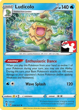 Ludicolo (034) - PPSC  - Rare
