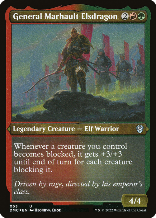 General Marhault Elsdragon (DMC-053) - uncommon - Etched Foil