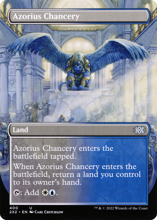 Azorius Chancery (2X2-400) - uncommon (Borderless) - Foil