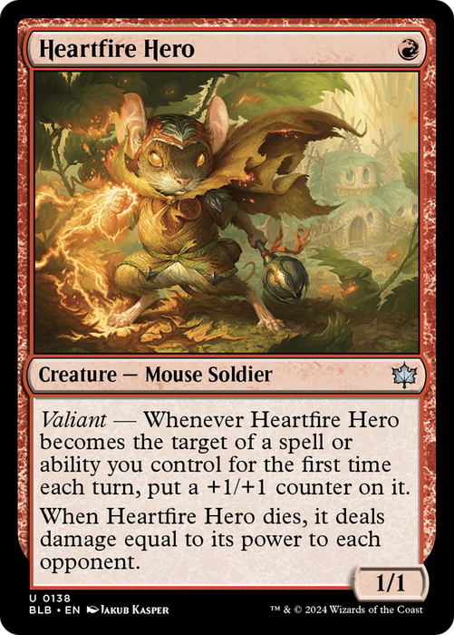 Heartfire Hero (BLB-138) - uncommon
