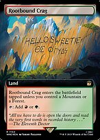 Rootbound Crag (WHO-1102) - rare: (Extended Art) - Foil