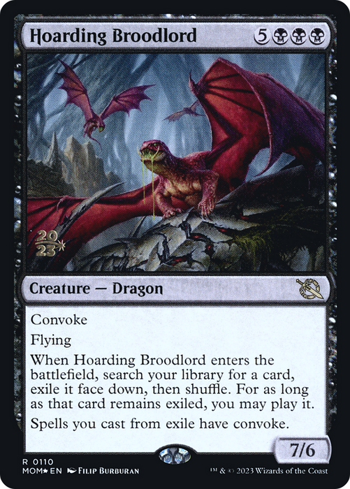 Hoarding Broodlord (PRE-110S) - rare - Foil
