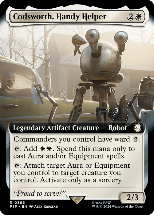 Codsworth, Handy Helper (PIP-366) - rare: (Extended Art) - Foil
