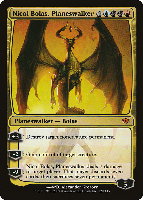 Nicol Bolas, Planeswalker (CON-120) - mythic