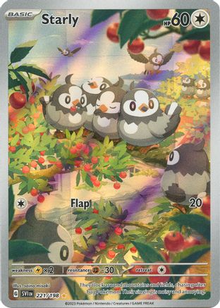Starly (221/198) - SSVBS  - Illustration Rare - Holofoil