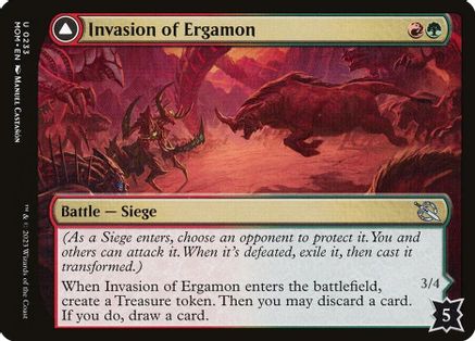 Invasion of Ergamon // Truga Cliffcharger (MOM-233) - uncommon - Foil