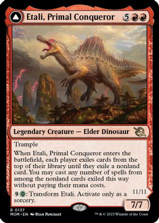 Etali, Primal Conqueror // Etali, Primal Sickness (MOM-137) - rare