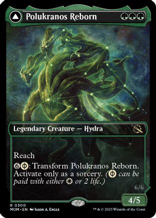 Polukranos Reborn // Polukranos, Engine of Ruin (MOM-300) - rare: (Showcase)