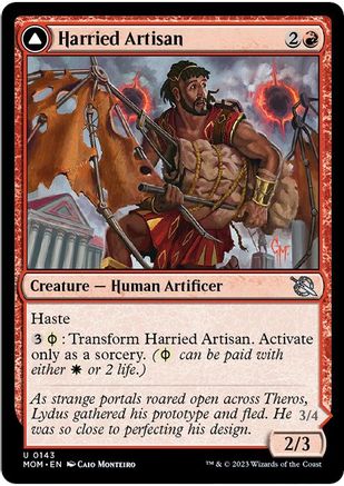 Harried Artisan // Phyrexian Skyflayer (MOM-143) - uncommon