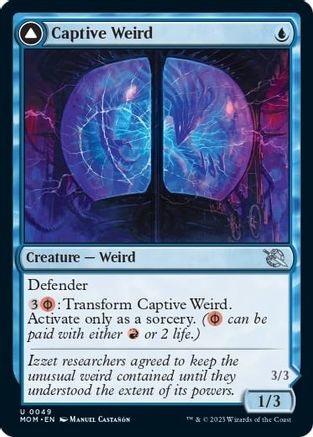 Captive Weird // Compleated Conjurer (MOM-049) - uncommon - Foil