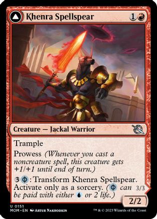 Khenra Spellspear // Gitaxian Spellstalker (MOM-151) - uncommon