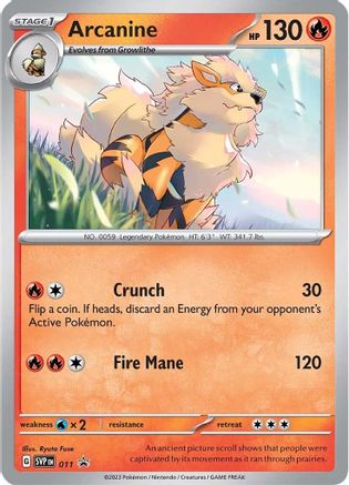 Arcanine (011) - SSVPC  - Promo - Holofoil