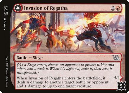 Invasion of Regatha // Disciples of the Inferno (MOM-148) - uncommon - Foil