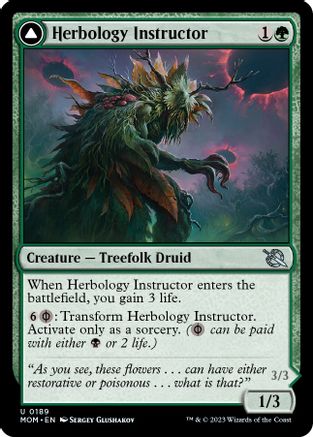 Herbology Instructor // Malady Invoker (MOM-189) - uncommon