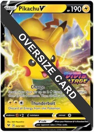 Pikachu V (043/185) - JC  - Promo - Holofoil