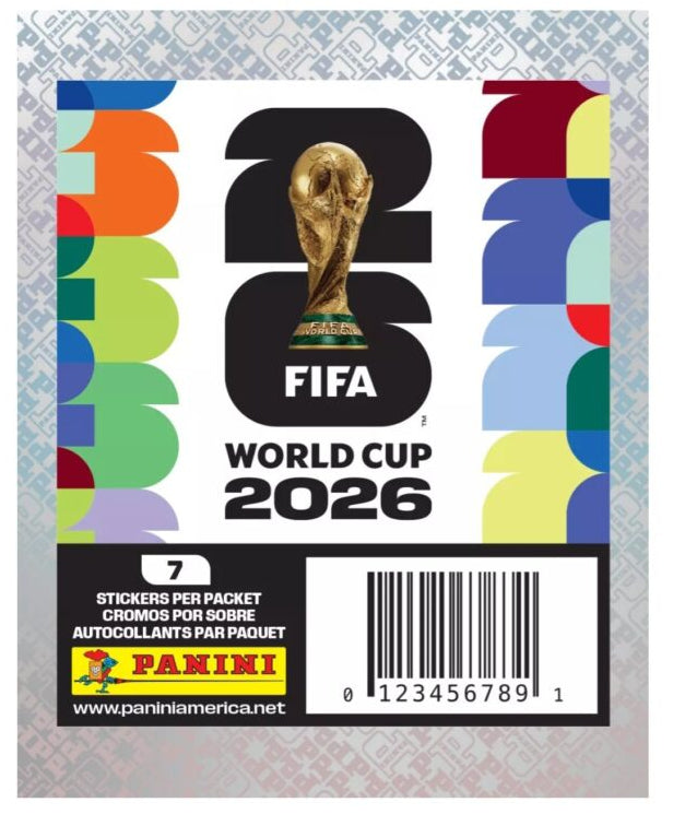 Panini World Cup Soccer 2026: Paquet d'autocollants (anglais)