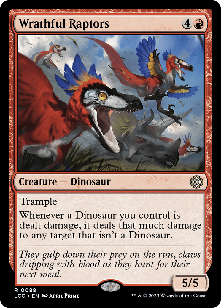 Wrathful Raptors (LCC-088) - rare