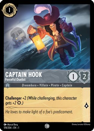 Captain Hook - Forceful Duelist (174/204) - Common