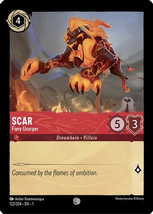 Scar - Fiery Usurper (122/204) - Common