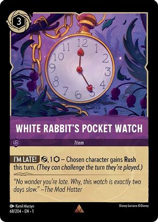 White Rabbit's Pocket Watch (68/204) - Rare - Cold Foil