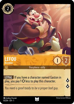 Lefou - Bumbler (8/204) - Uncommon - Cold Foil